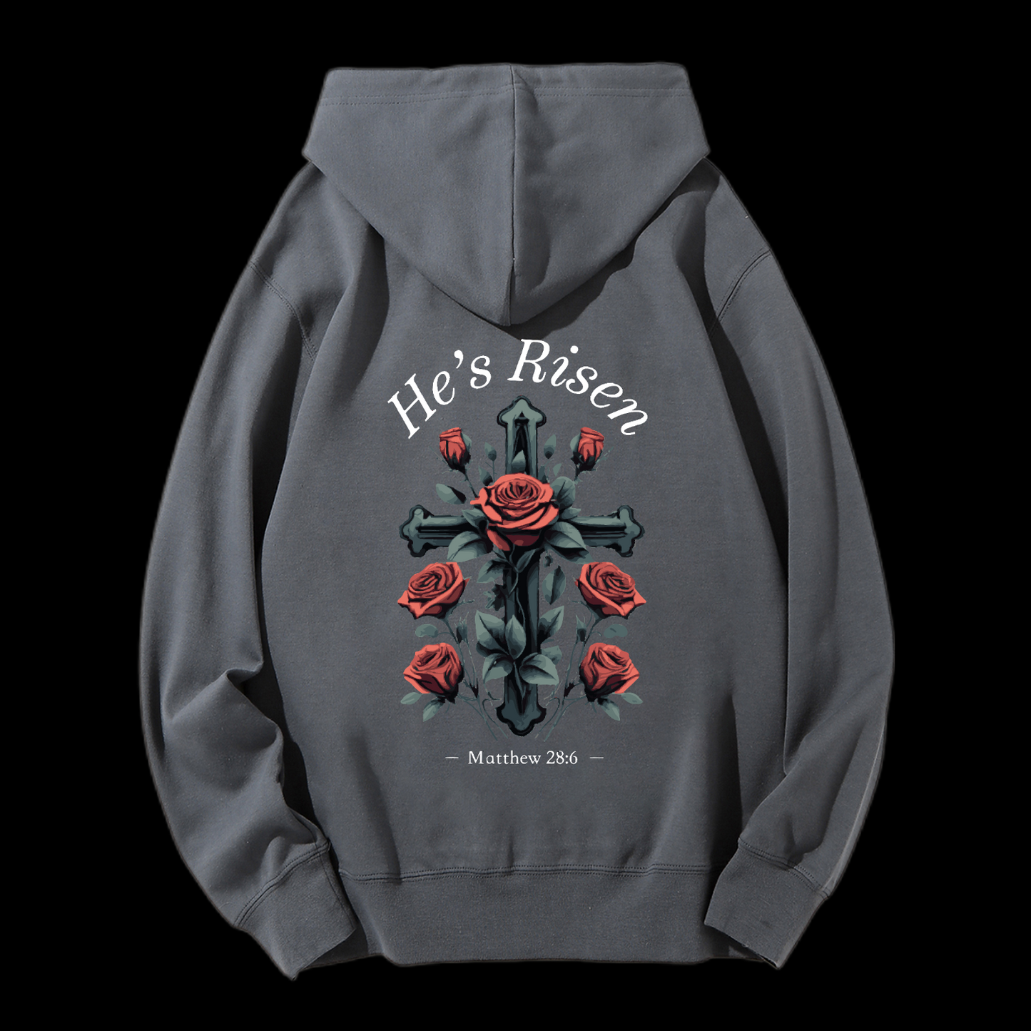 He's Risen Drawstring Hoodie