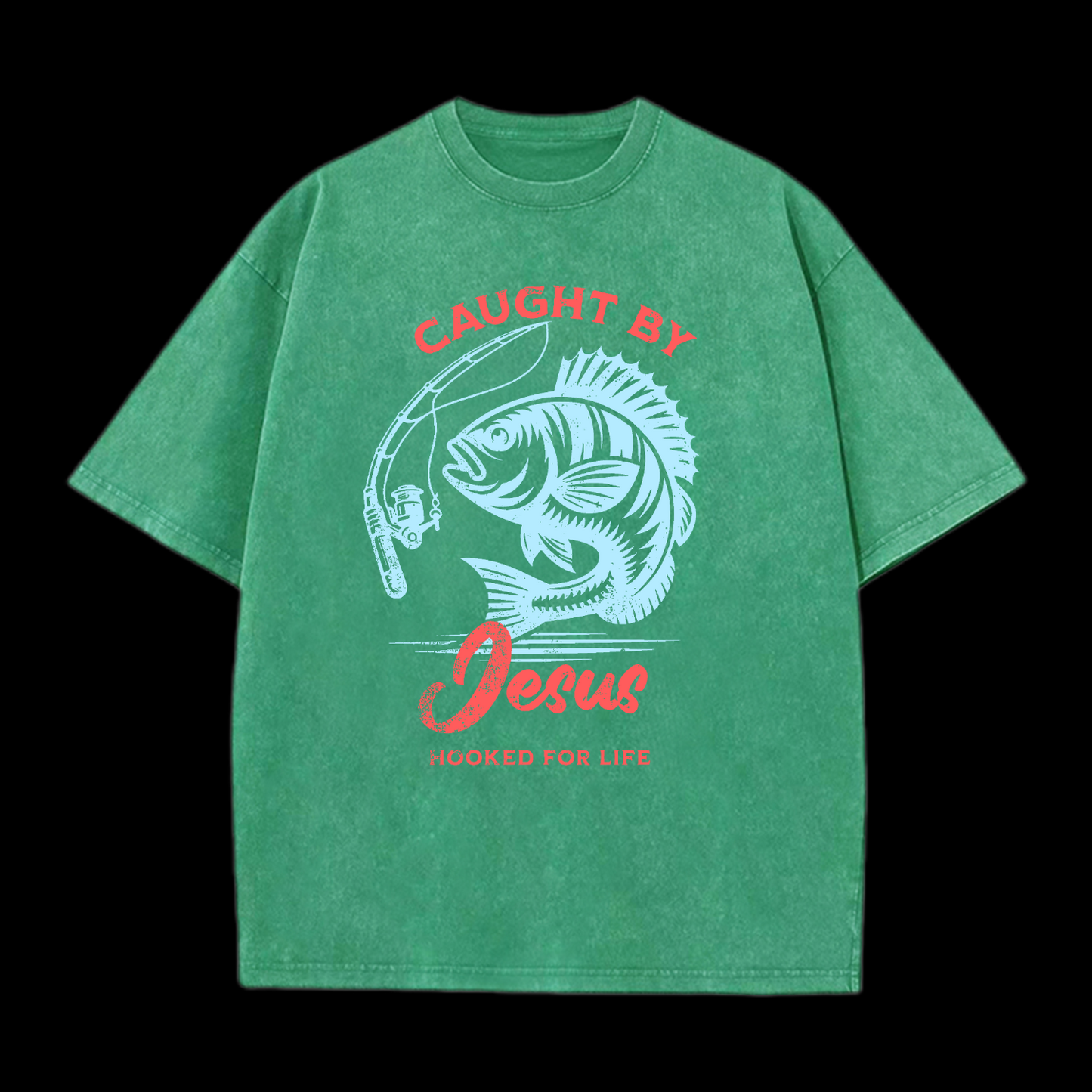 Caught By Jesus Washed T-Shirt