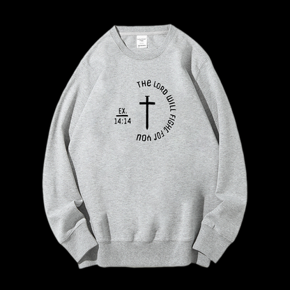 The Lord Will Fight Crewneck Sweatshirt