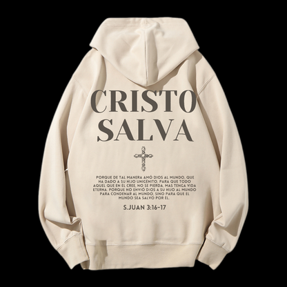 Cristo Salva Drawstring Hoodie