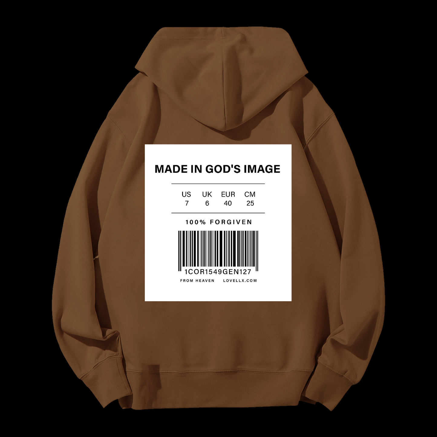 Made In God's Image Drawstring Hoodie
