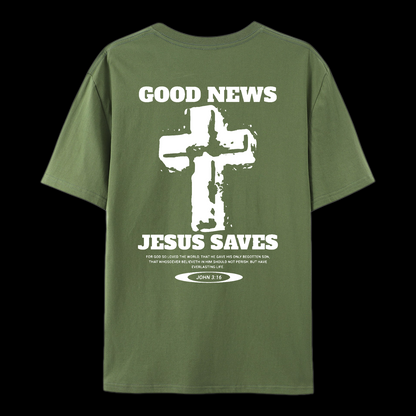 Jesus Saves Cotton T-Shirt