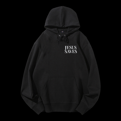 Jesus Saves Drawstring Hoodie