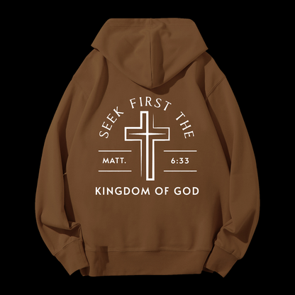Kingdom Of God Drawstring Hoodie
