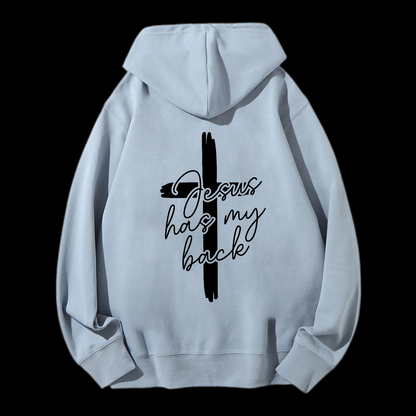 Jesus Has My Bacle Drawstring Hoodie