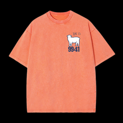 The Lost Sheep Parable Washed T-Shirt