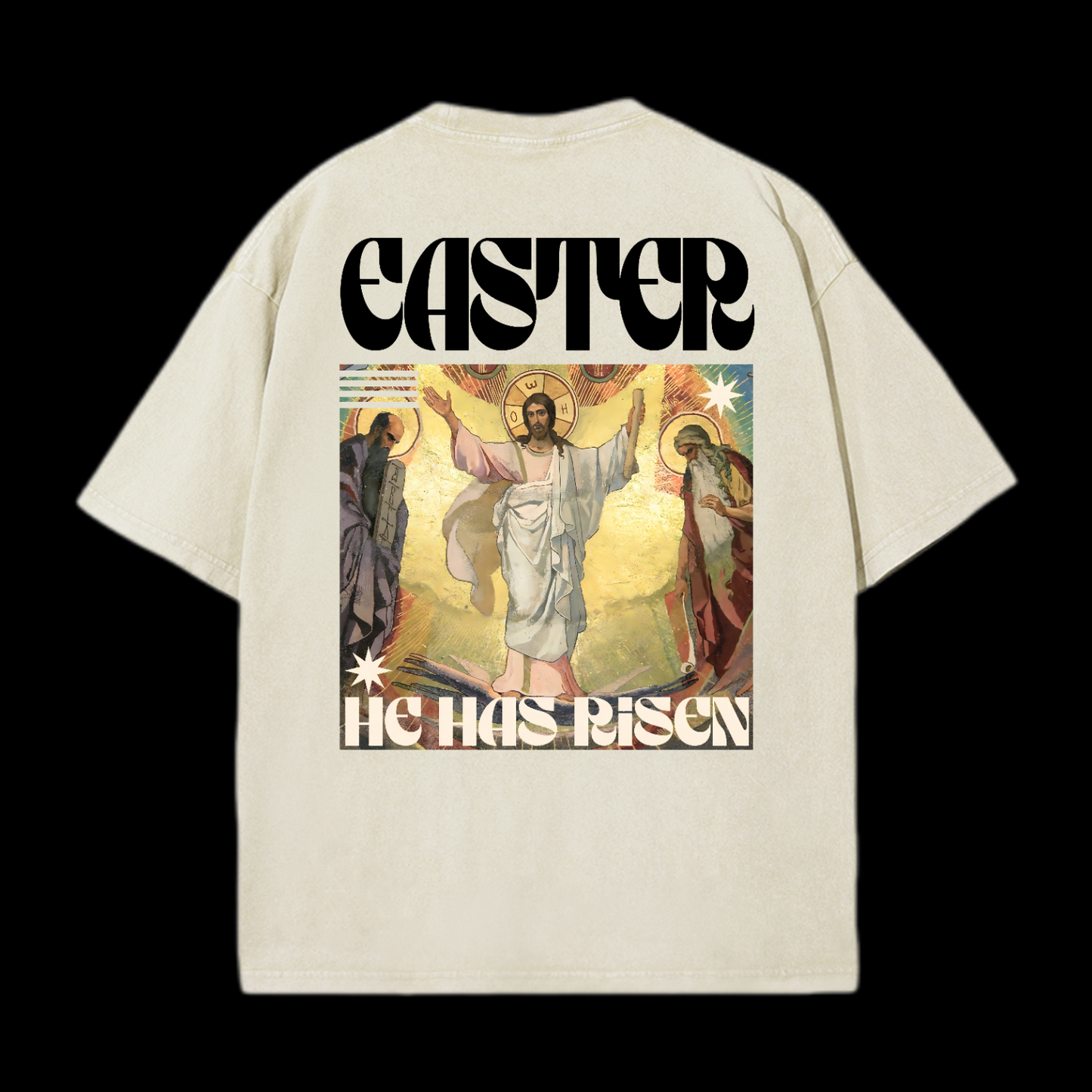 He Has Risen Washed T-Shirt