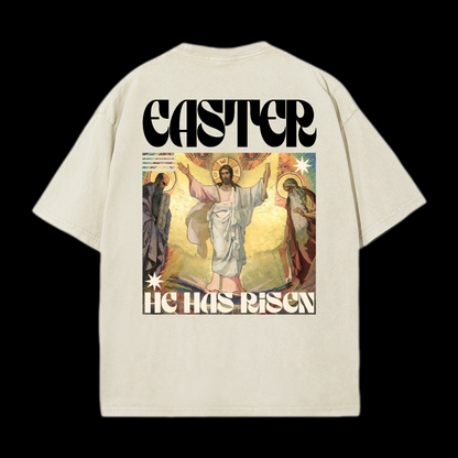He Has Risen Washed T-Shirt