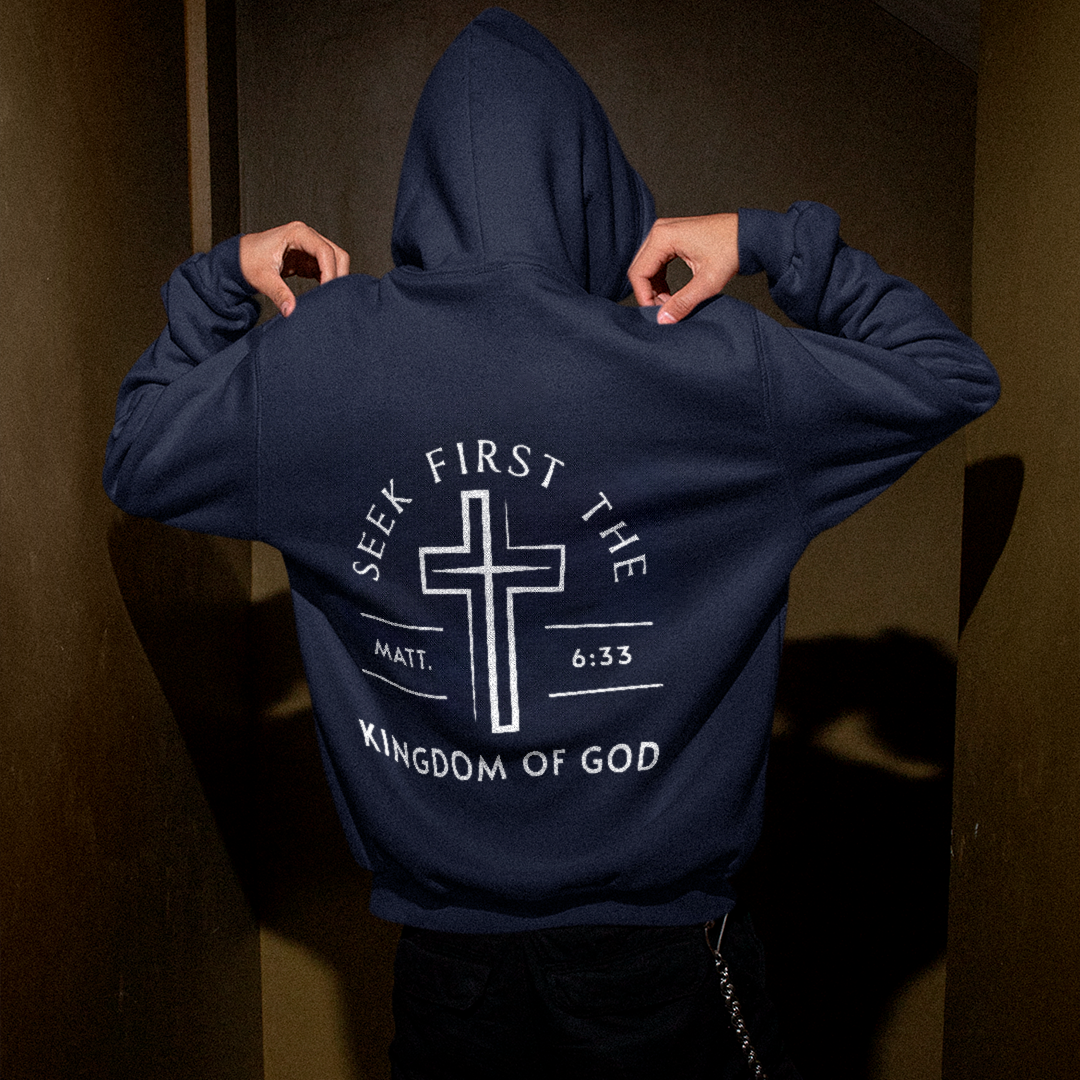 Kingdom Of God Drawstring Hoodie