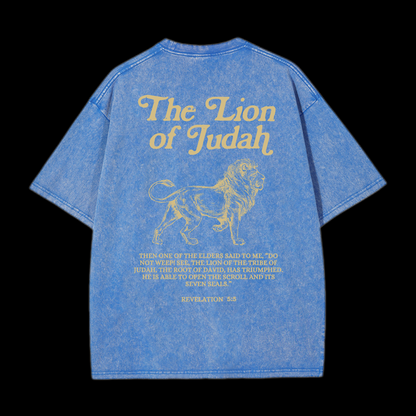 The Lion Of Judah Washed T-Shirt