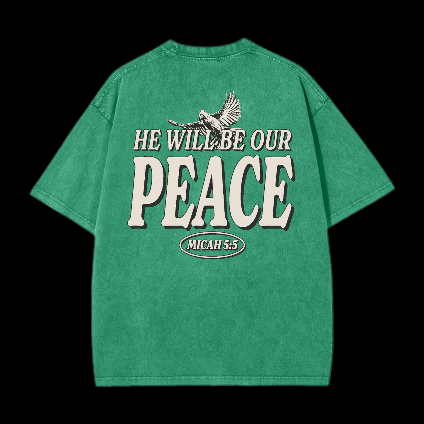 He Will  Be Our Peace Washed T-Shirt