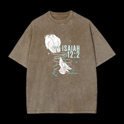 Isaiah 12:2 Washed T-Shirt