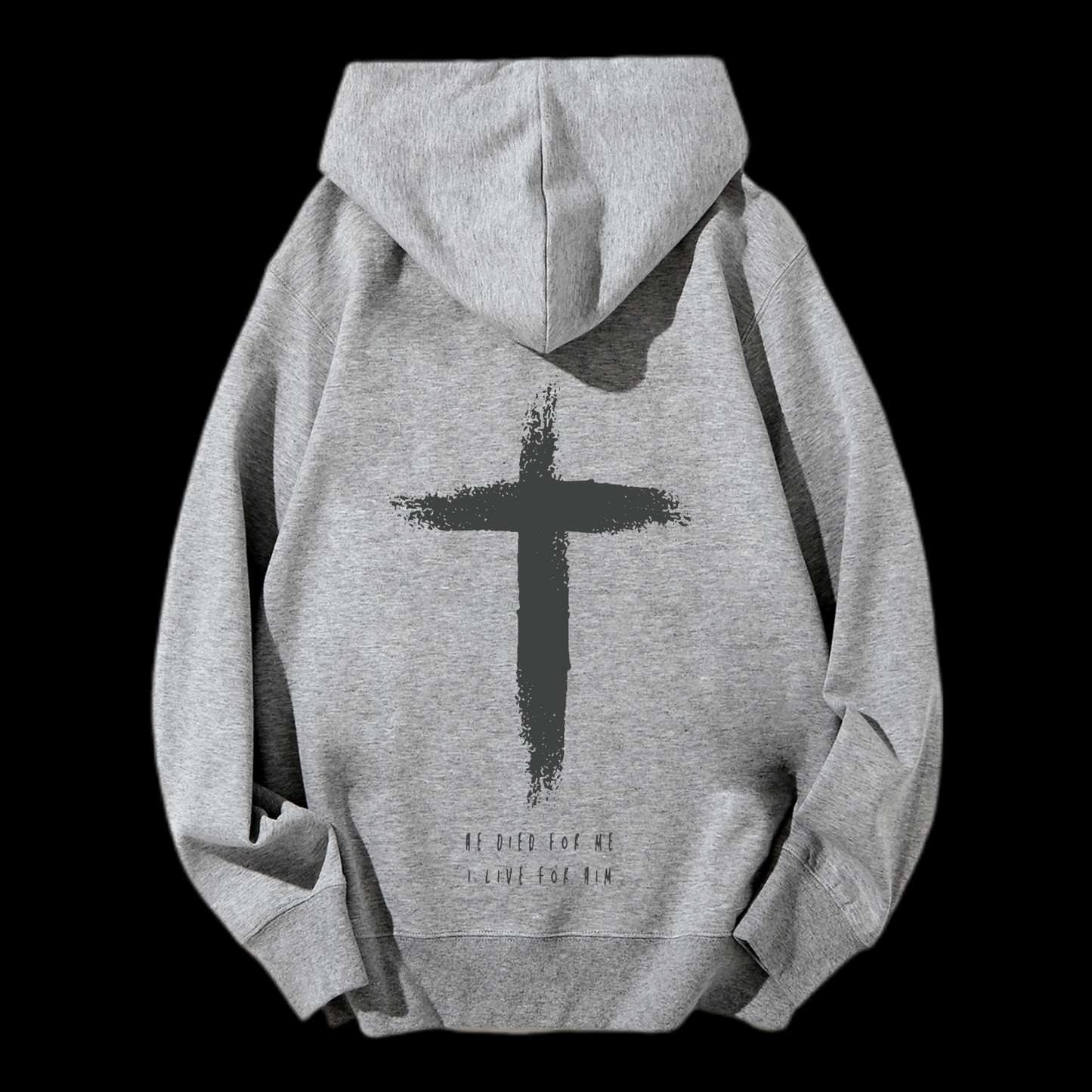 I Live For Him Drawstring Hoodie