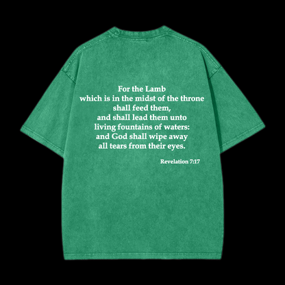 For The Lamb At The Center Washed T-Shirt