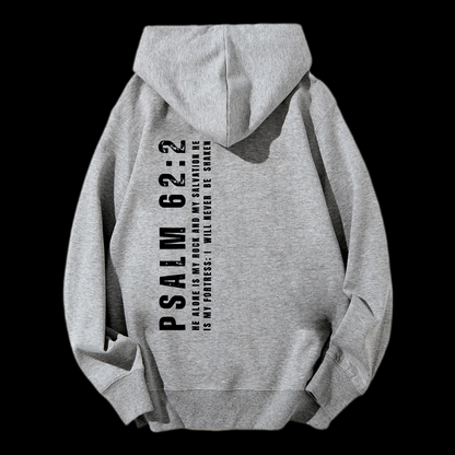 Psalm 62:2 Drawstring Hoodie