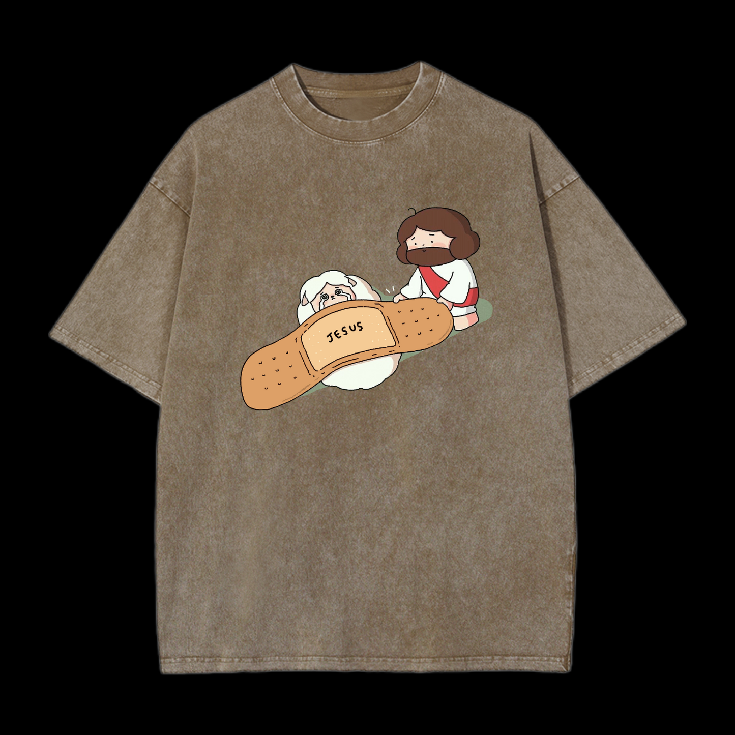 Jesus Heals Washed T-Shirt