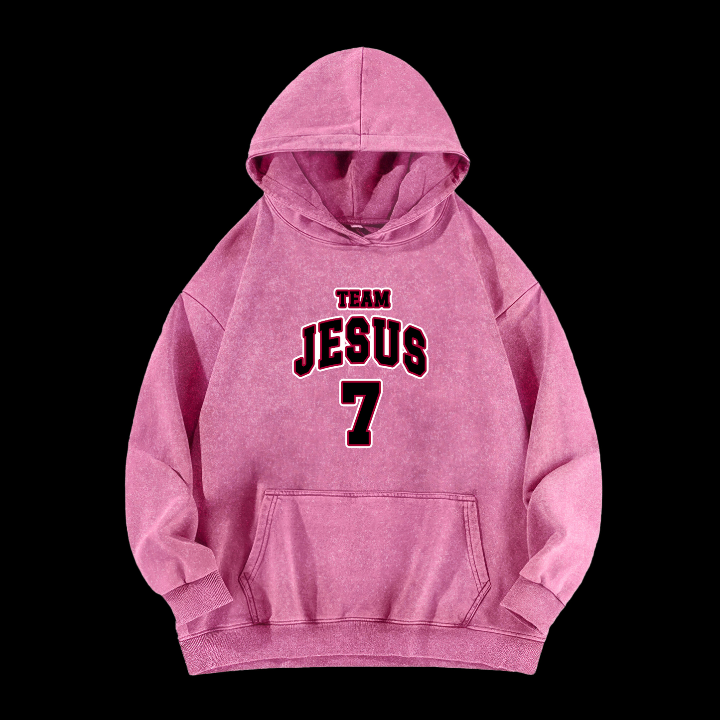 Team Jesus 7 Washed Hoodie