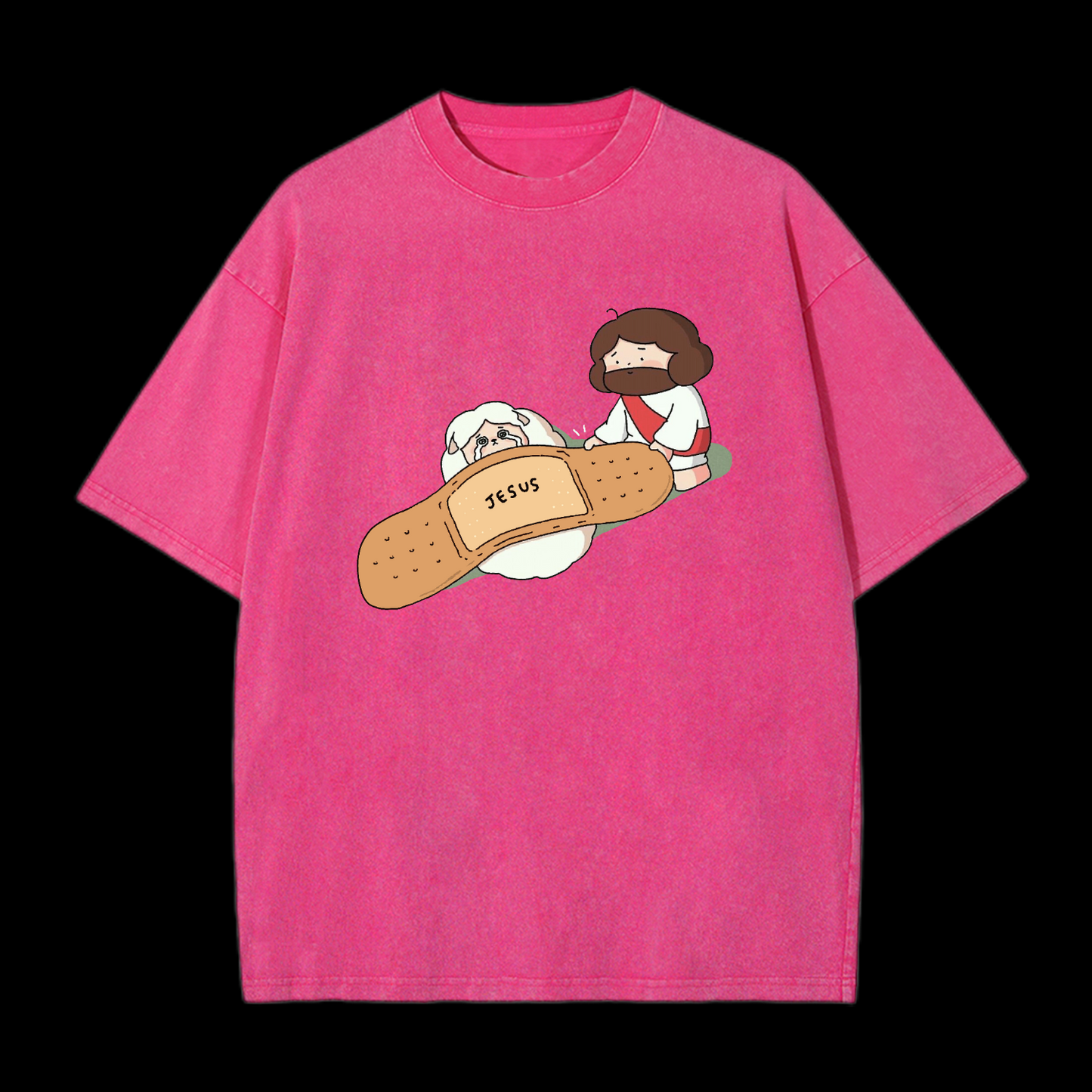 Jesus Heals Washed T-Shirt