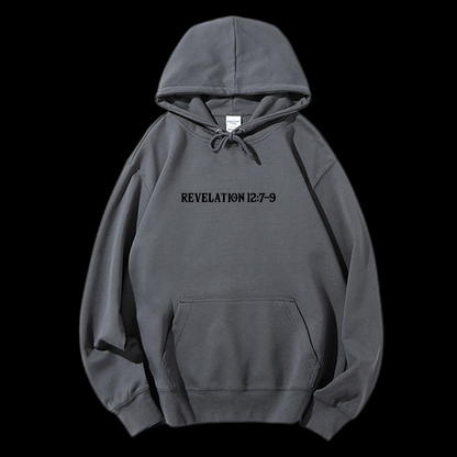 Revelation 12:7-9 Drawstring Hoodie