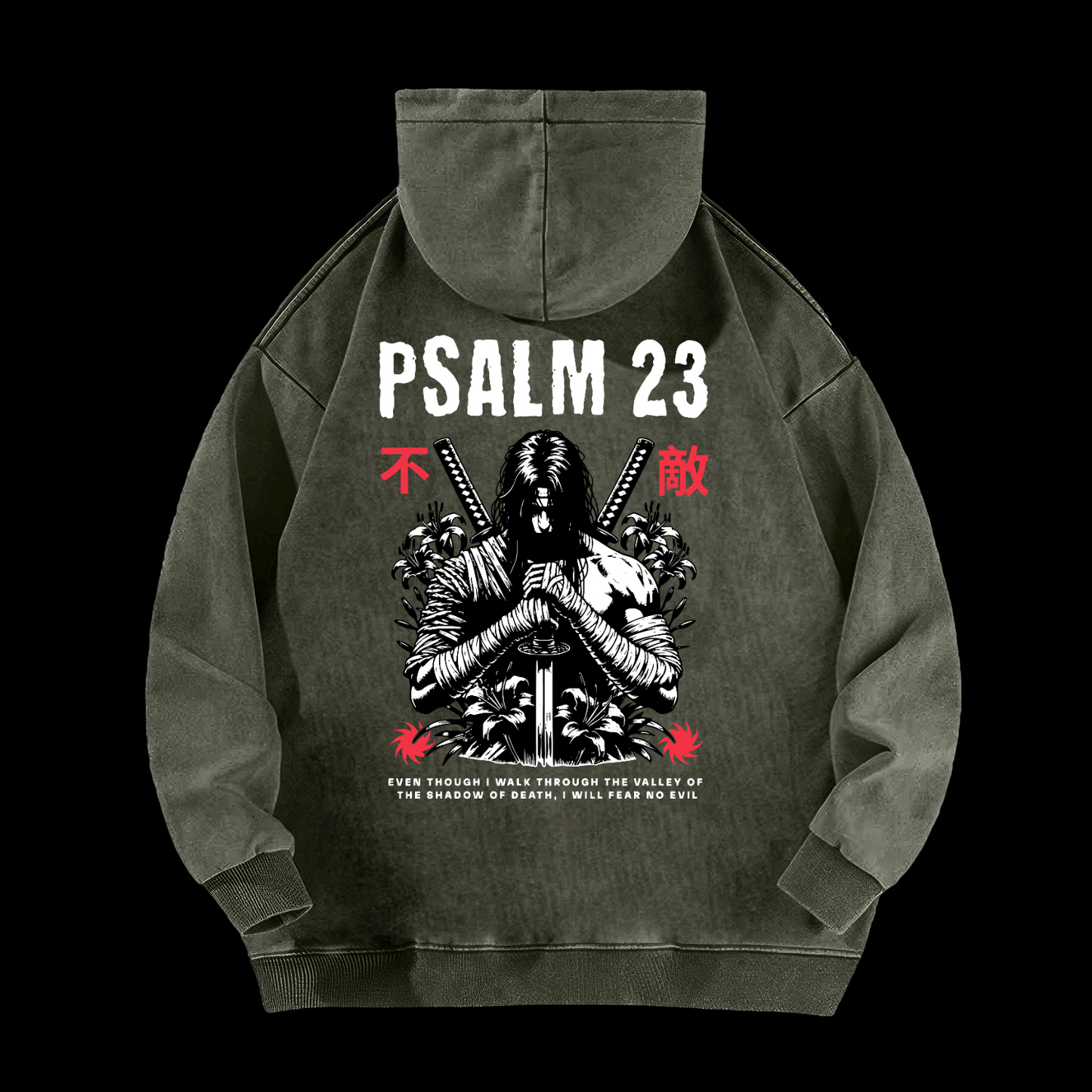 Fear No Evil  Washed Hoodie