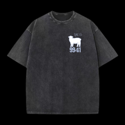 The Lost Sheep Parable Washed T-Shirt