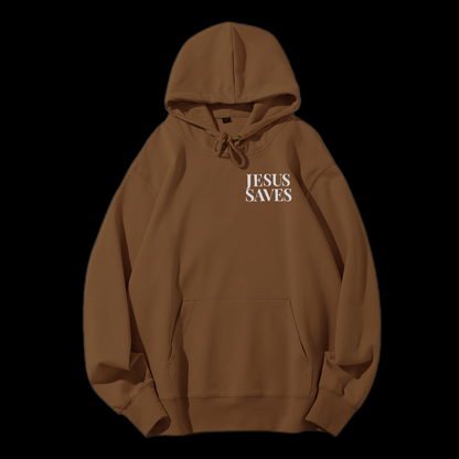 Jesus Saves Drawstring Hoodie