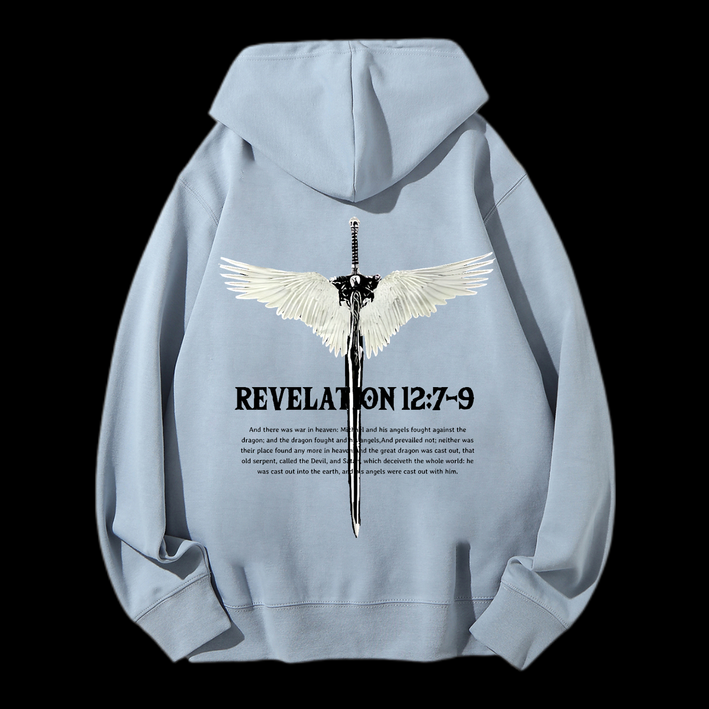 Revelation 12:7-9 Drawstring Hoodie