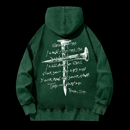 I Will Fear No Evil Washed Hoodie