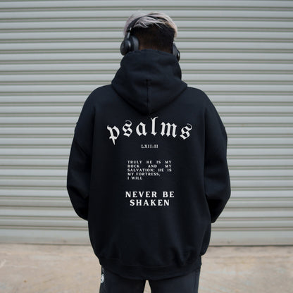 I Will Never Be Shaken Drawstring Hoodie