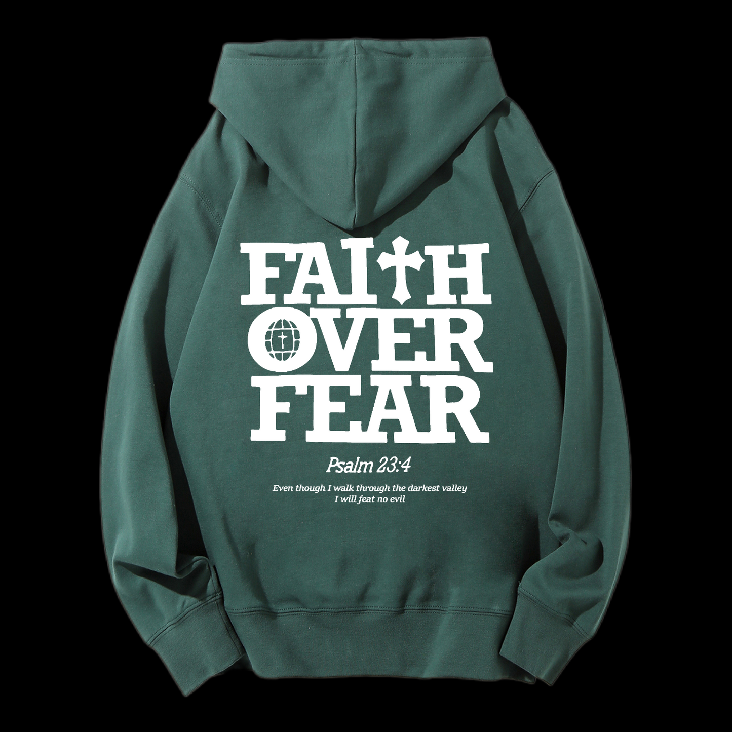 Faith Over Fear Drawstring Hoodie