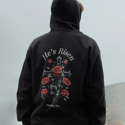 He's Risen Drawstring Hoodie