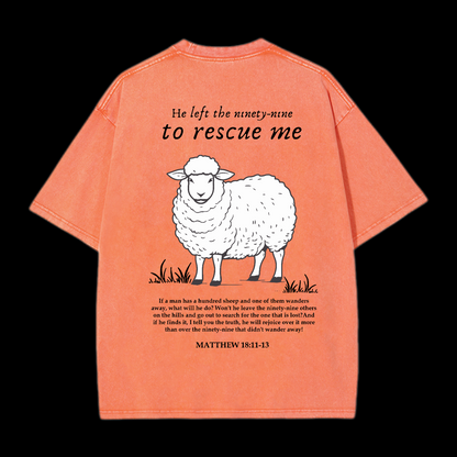 He Left The Ninety-Nine To Rescue Me Washed T-Shirt