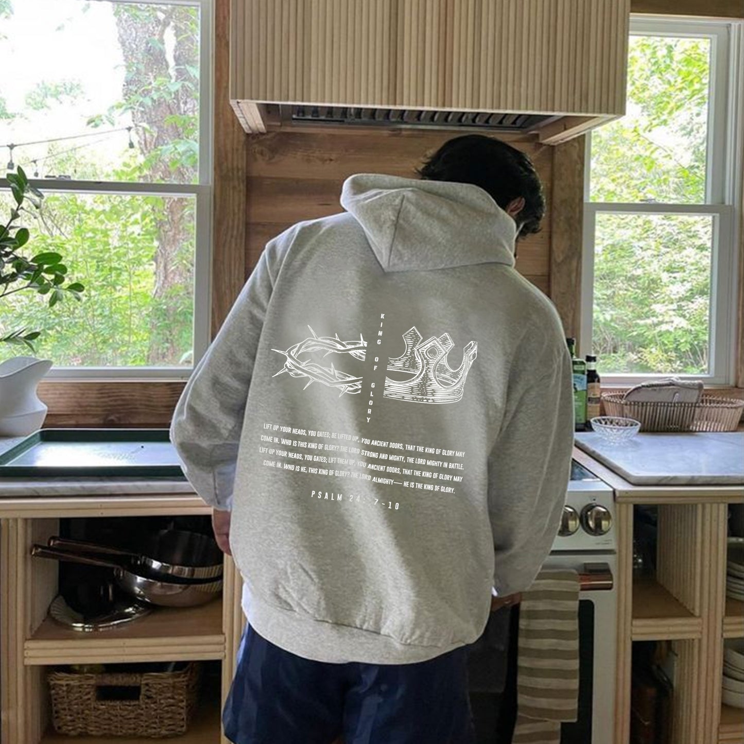 King Of Glory Drawstring Hoodie