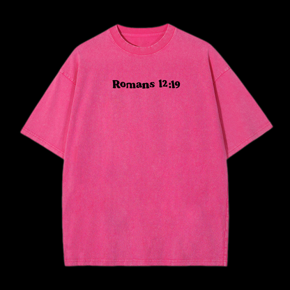 Romans 12:19 Washed T-Shirt
