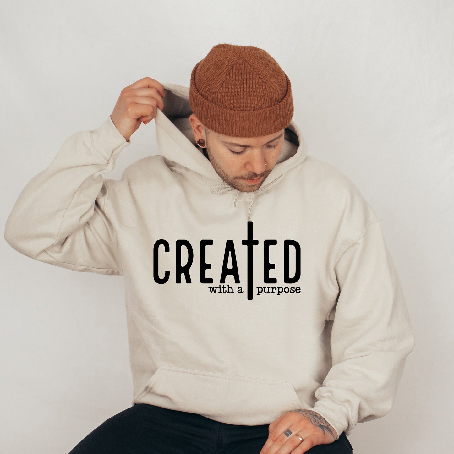Created With A Purpose Drawstring Hoodie