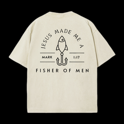 Fisher of Men Washed T-Shirt