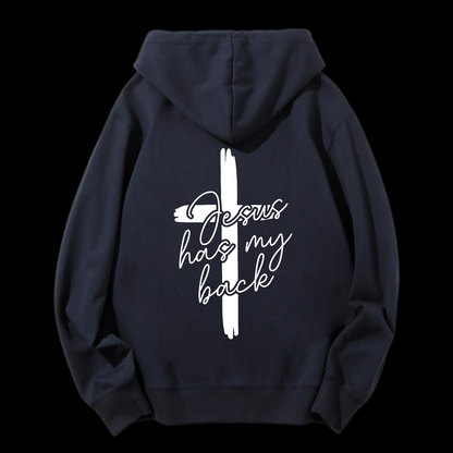 Jesus Has My Bacle Drawstring Hoodie