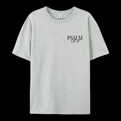 Psalm 91:4 Cotton T-Shirt