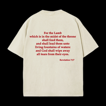 For The Lamb At The Center Washed T-Shirt