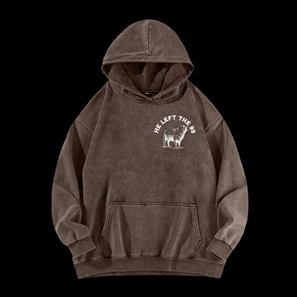 He Left The 99 Washed Hoodie