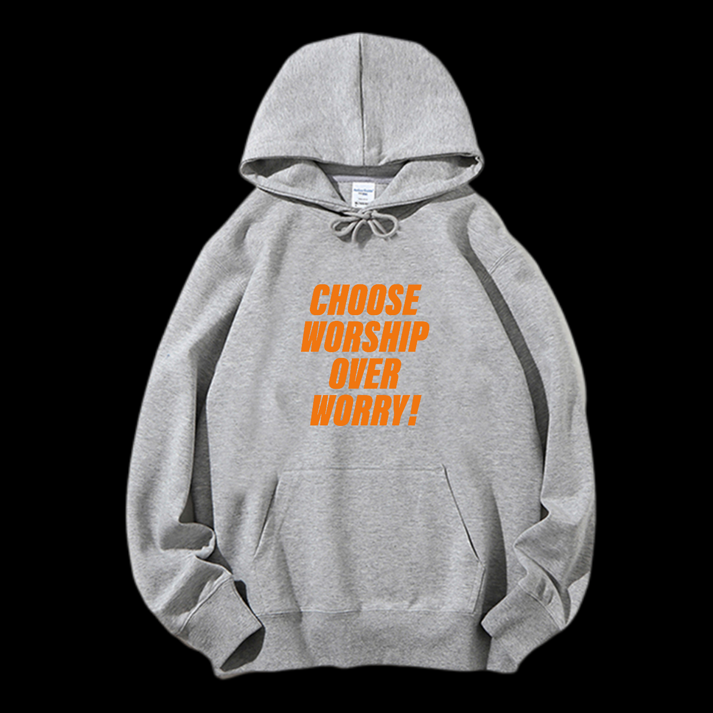 Choose Worship Over Worry Drawstring Hoodie