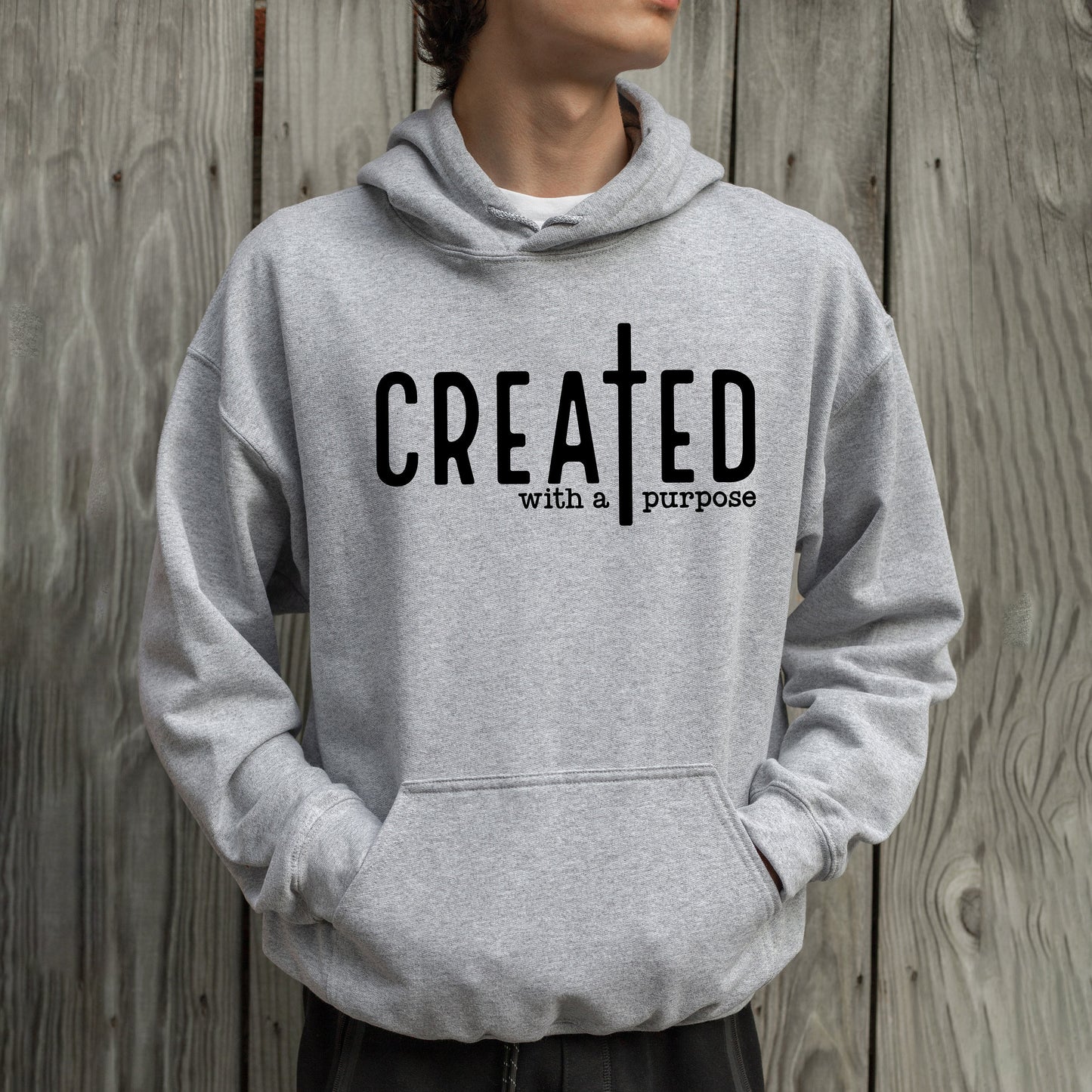 Created With A Purpose Drawstring Hoodie