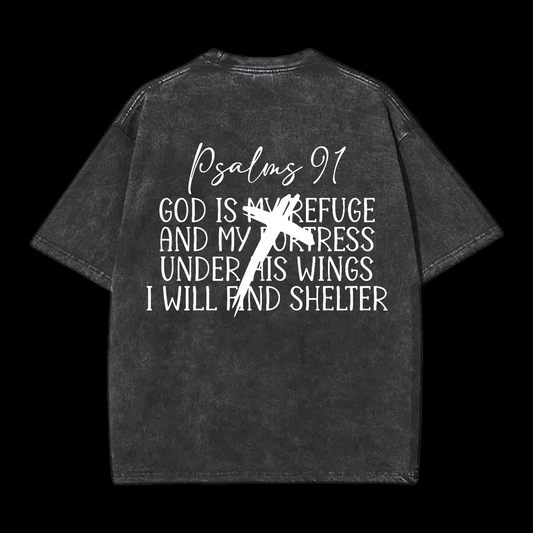 Psalm 91 Washed T-Shirt